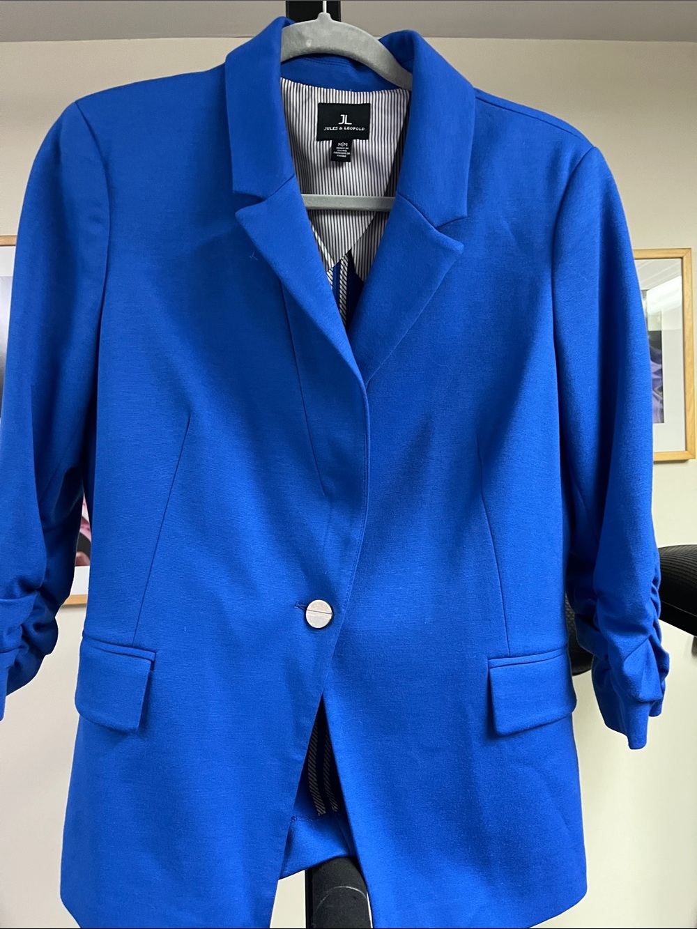 Jules & Leopold Cobalt Blue Single-Button Blazer